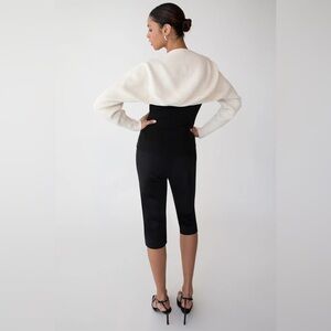 Oak + Fort Black Bolero Cardigan Knit